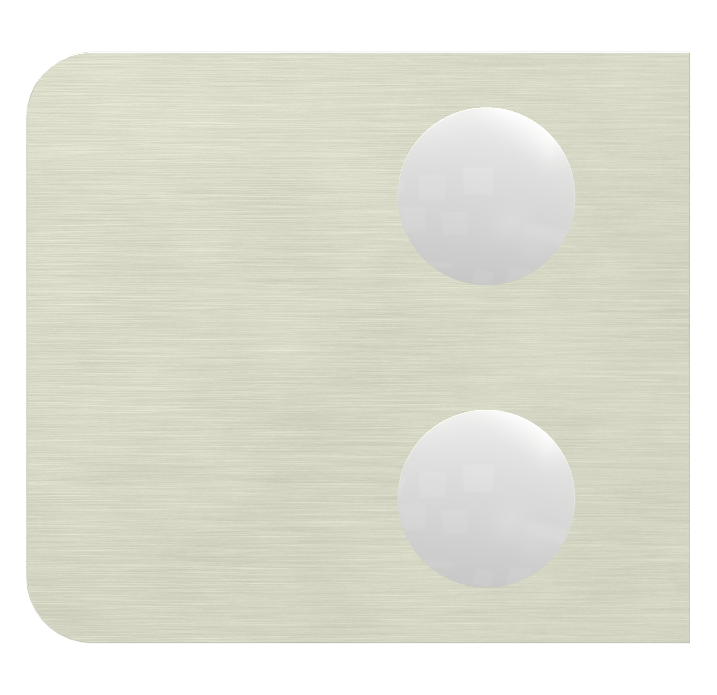 Glasklemme Mod. 11, Anschluss: 33,7mm, VA-Effekt Glasklemme Mod. 11, Anschluss: 33,7mm, VA-Effekt