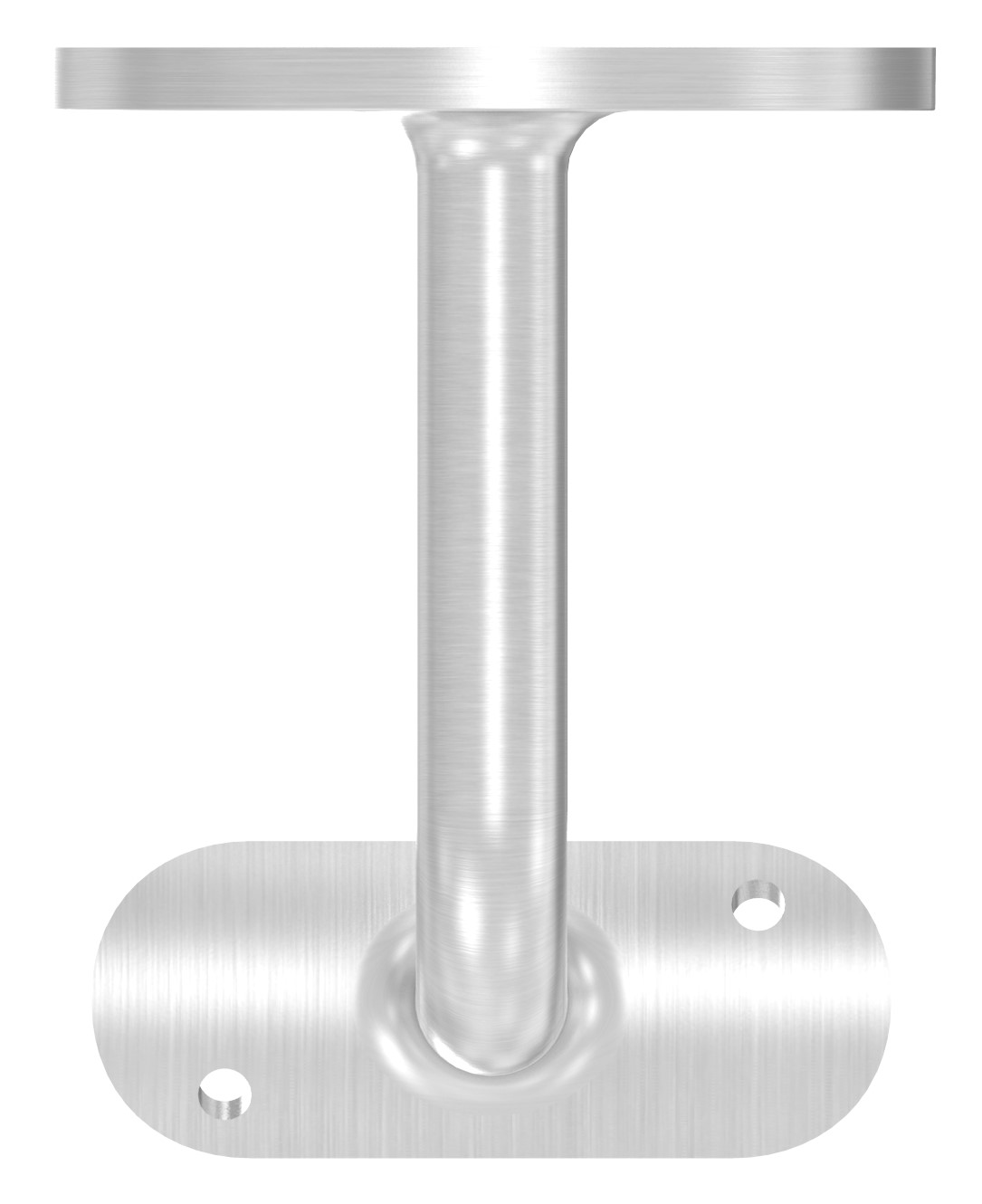 Handlaufhalter mit Handlaufanschlussplatte 42,4mm, (Ronde und Bügel verschweißt), V2A