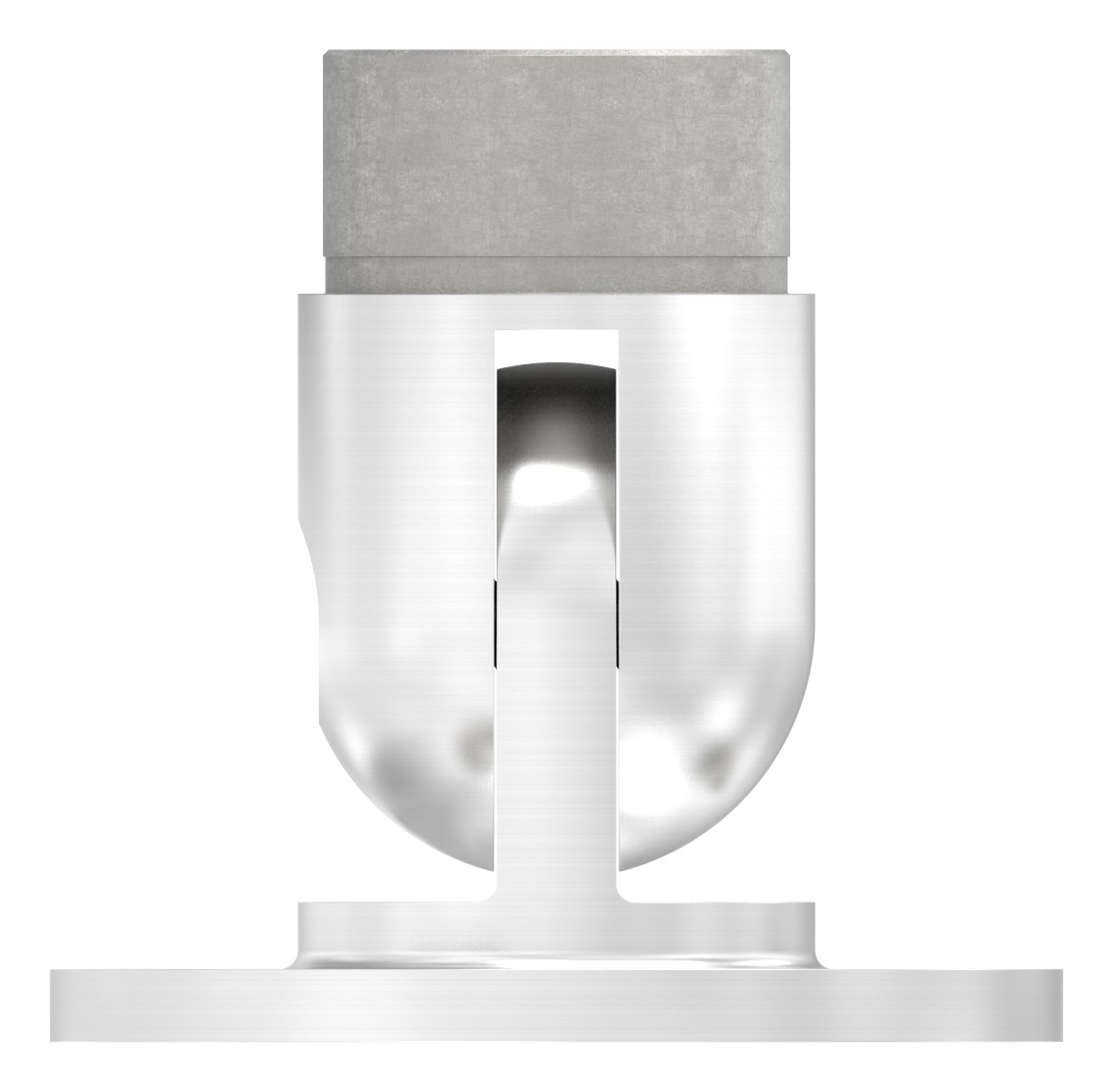 Wandhalter flexibel, für Rohr 42,4x2,0mm, V4A