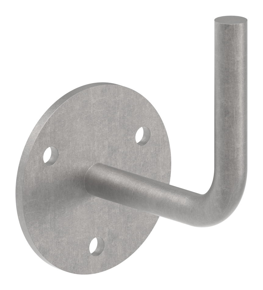 Handlaufträger mit Ronde flach, 70x4mm