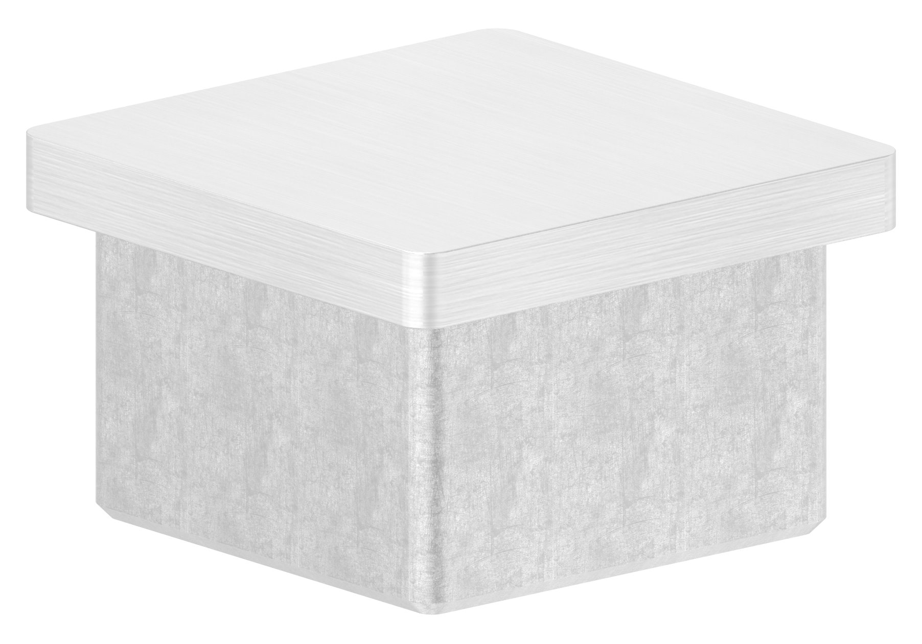 Einsteckkappe, für Rohr 40x40x3,0mm, V2A