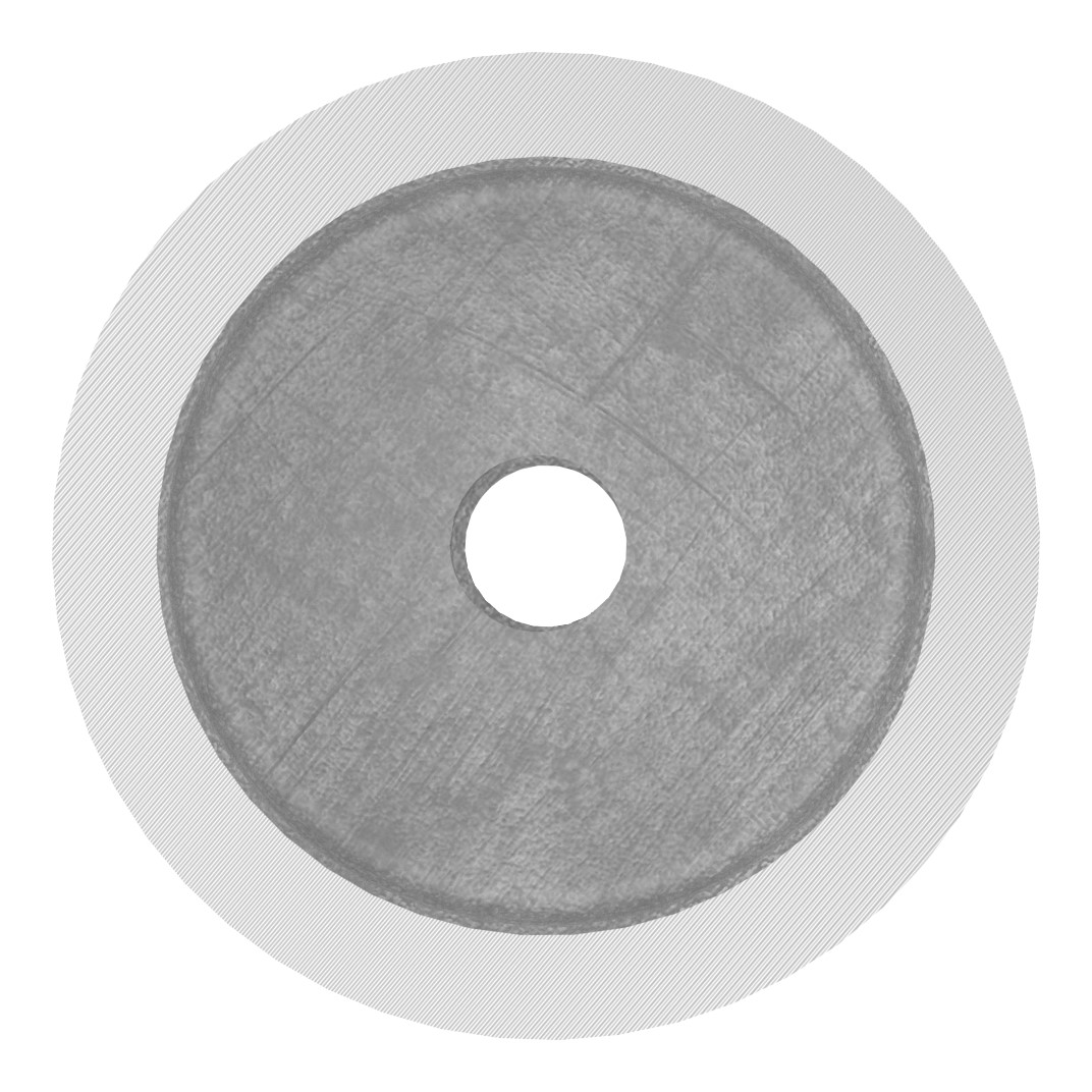 Unterteil für 52mm Glaspunkthalter, t: 20mm, mit M10, V2A