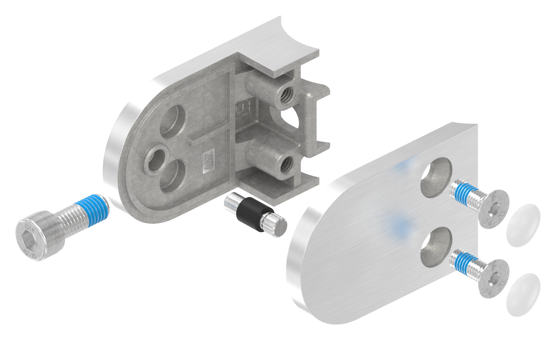 Glasklemme Mod. 32, Anschluss: 33,7mm, V4A