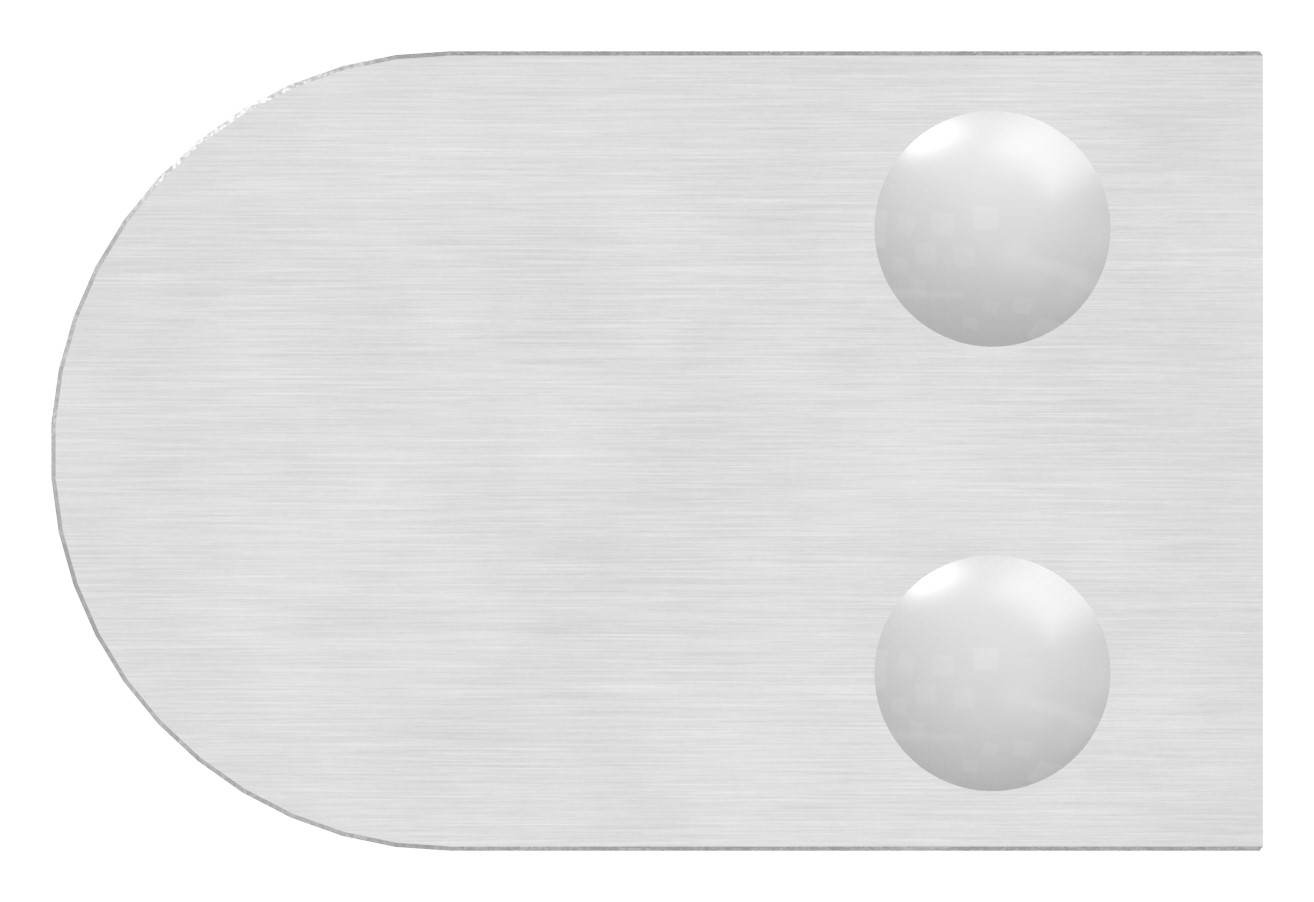 Glasklemme Mod. 33, Anschluss: 48,3mm, in V4A Glasklemme Mod. 33, Anschluss: 48,3mm, in V4A