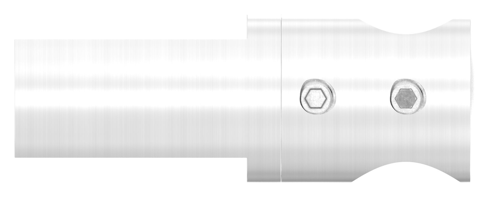 Querstabhalter (Montage zwischen zwei Flacheisen), Bohrung 14,2mm, V2A