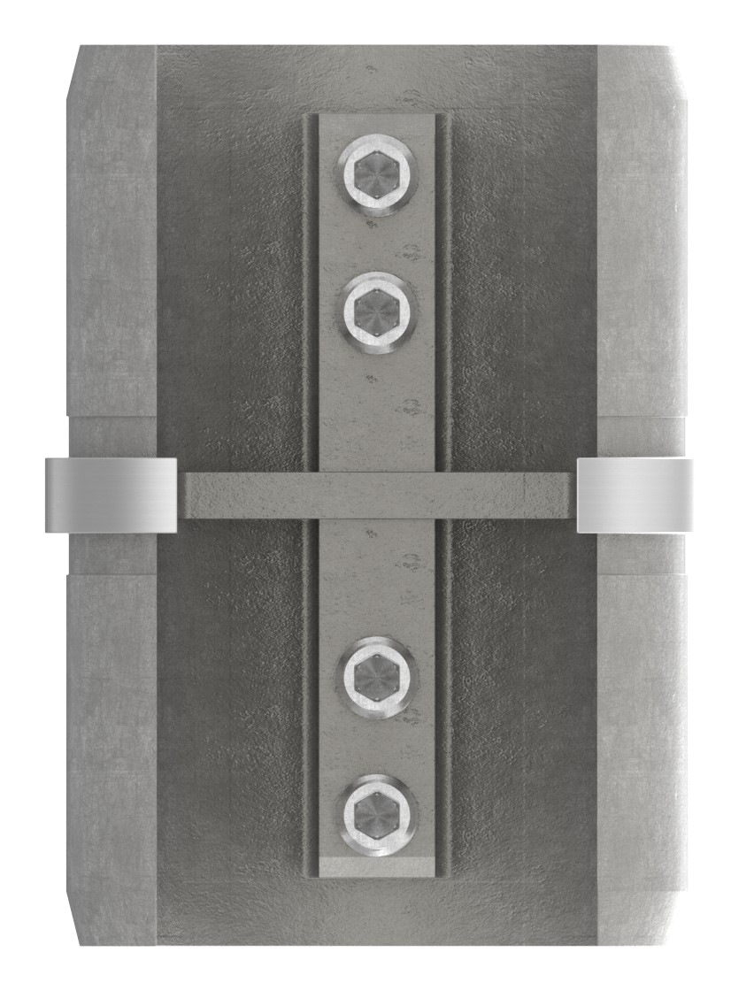 Rohrverbinder für Nutrohr 48,3mm, V2A