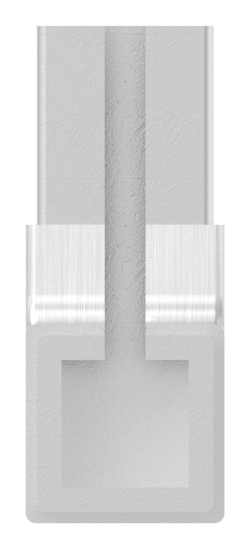 Eckverbinder für quadratisches Klemmprofil 20x20x1,25 mm, V2A