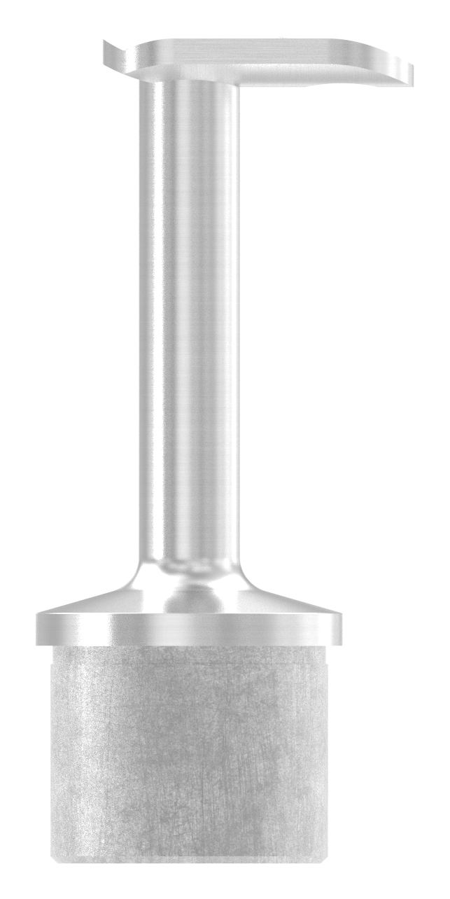 Rohrabschlussstopfen für Rohr 42,4x2,0mm, Handlaufanschlussplatte 90°, V2A