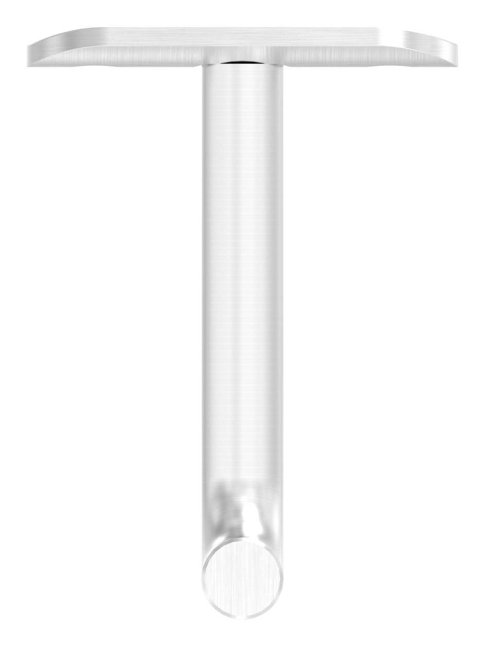 Bügel Ø 12mm mit Handlaufanschlussplatte 42,4mm, V4A Bügel Ø 12mm mit Handlaufanschlussplatte 42,4mm, V4A