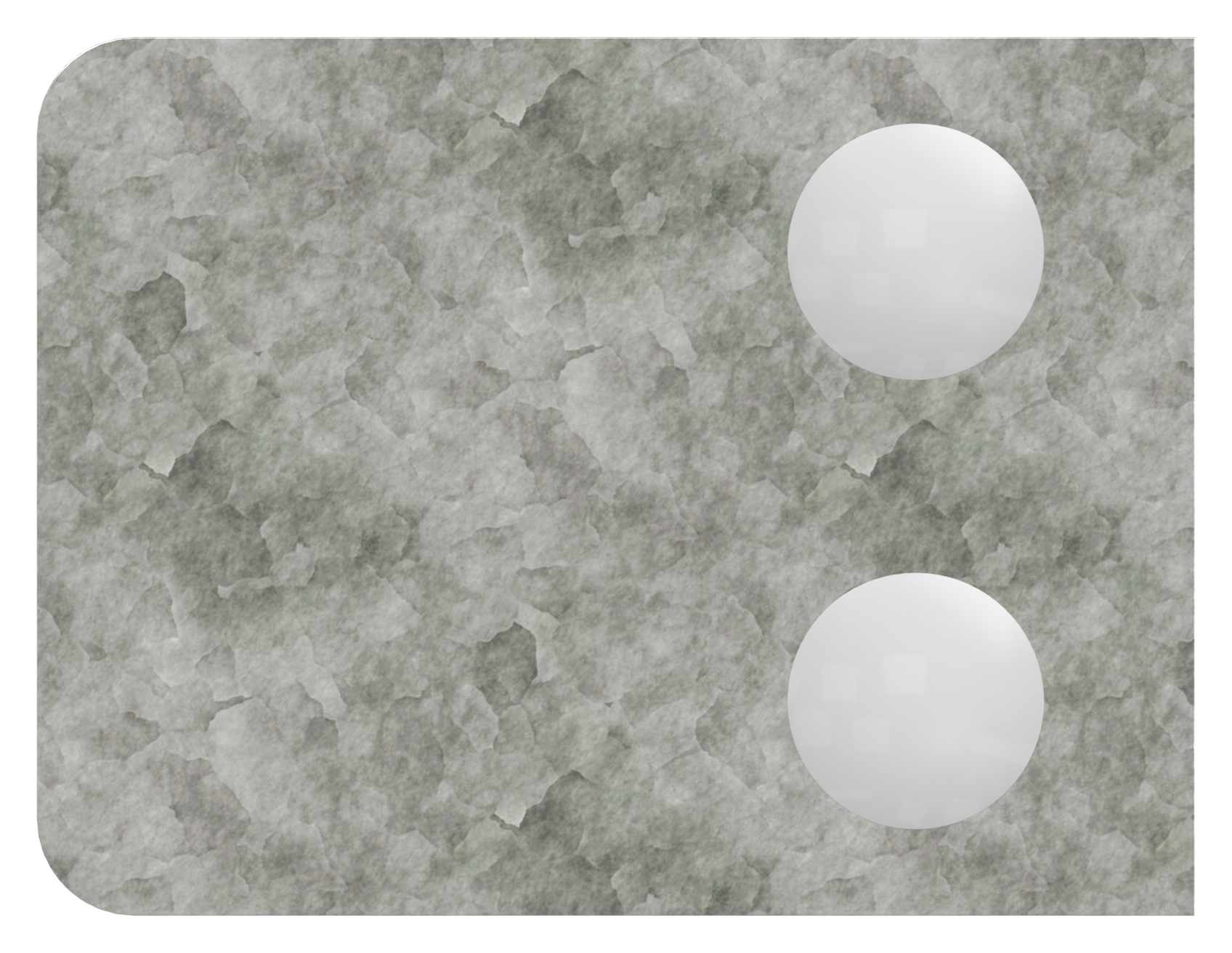 Glasklemme Mod. 36, Anschluss: 48,3mm, in Zink roh