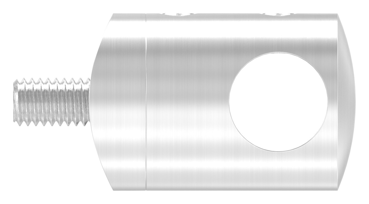 Querstabhalter für 60,3mm Rohr, 12,2mm Bohrung, V2A