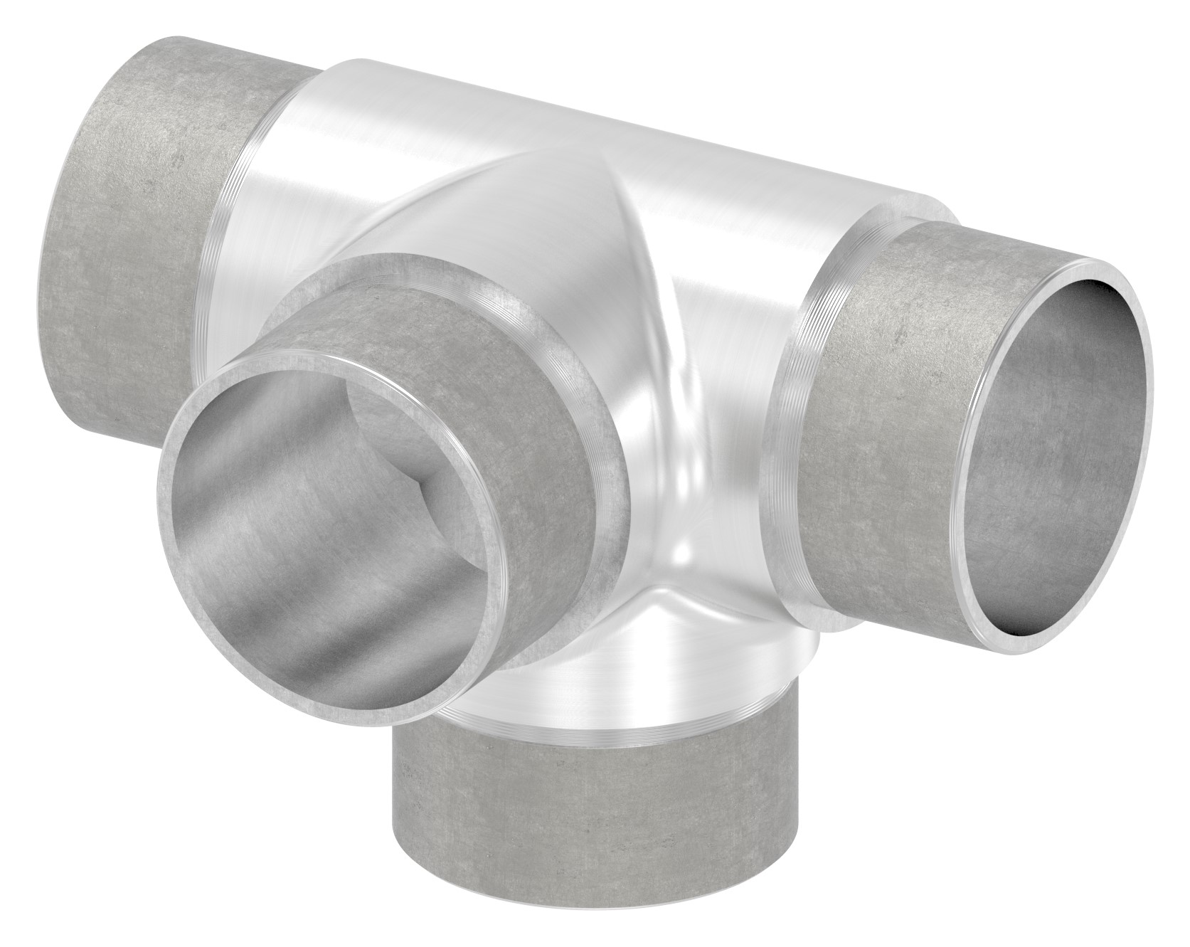 T-Stück mit seitl. Abgang, für Rohr 42,4x2,0mm, V2A