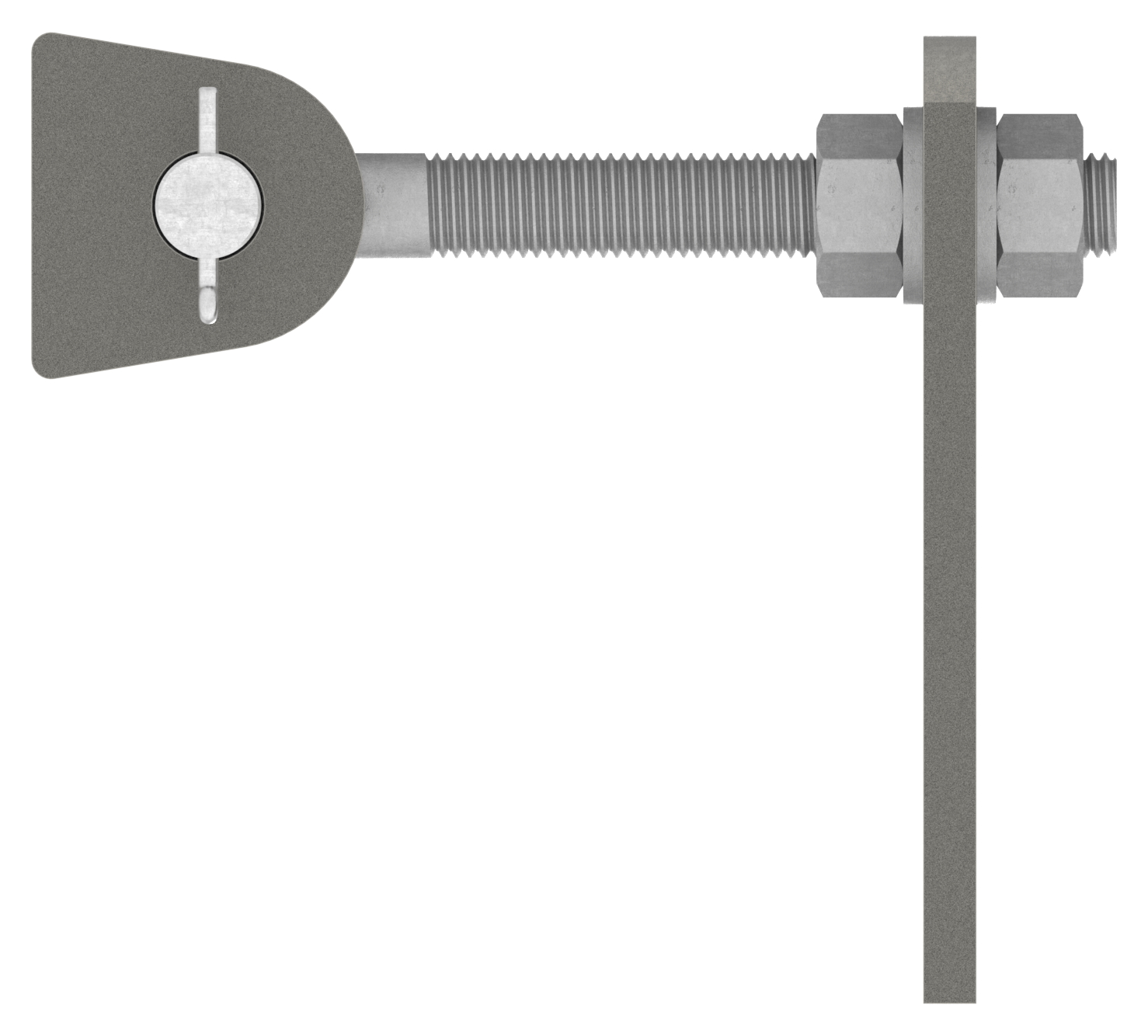 Torband M16, feuerverzinkt, mit Edelstahlbolzen