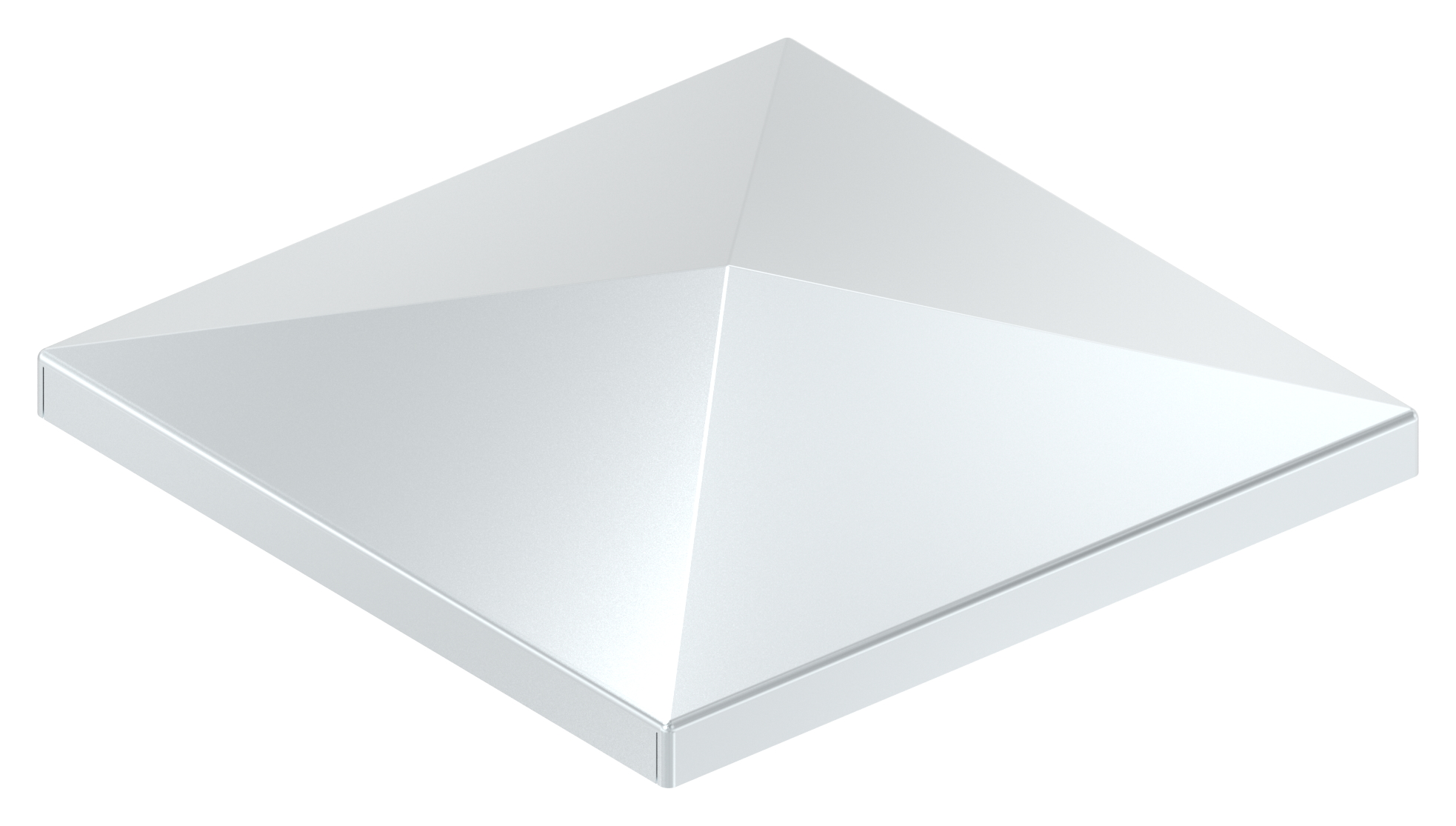 Pfeilerbedecker für Rohr 120 x120mm, verzinkt