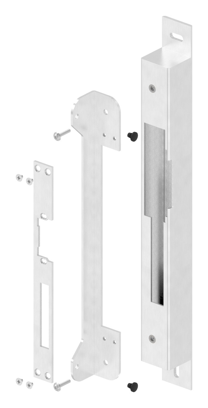 Gegenkasten zum Aufschrauben, für Abstand 72 / 92 mm für 40mm, DIN L, V2A Gegenkasten zum Aufschrauben, für Abstand 72 / 92 mm für 40mm, DIN L, V2A
