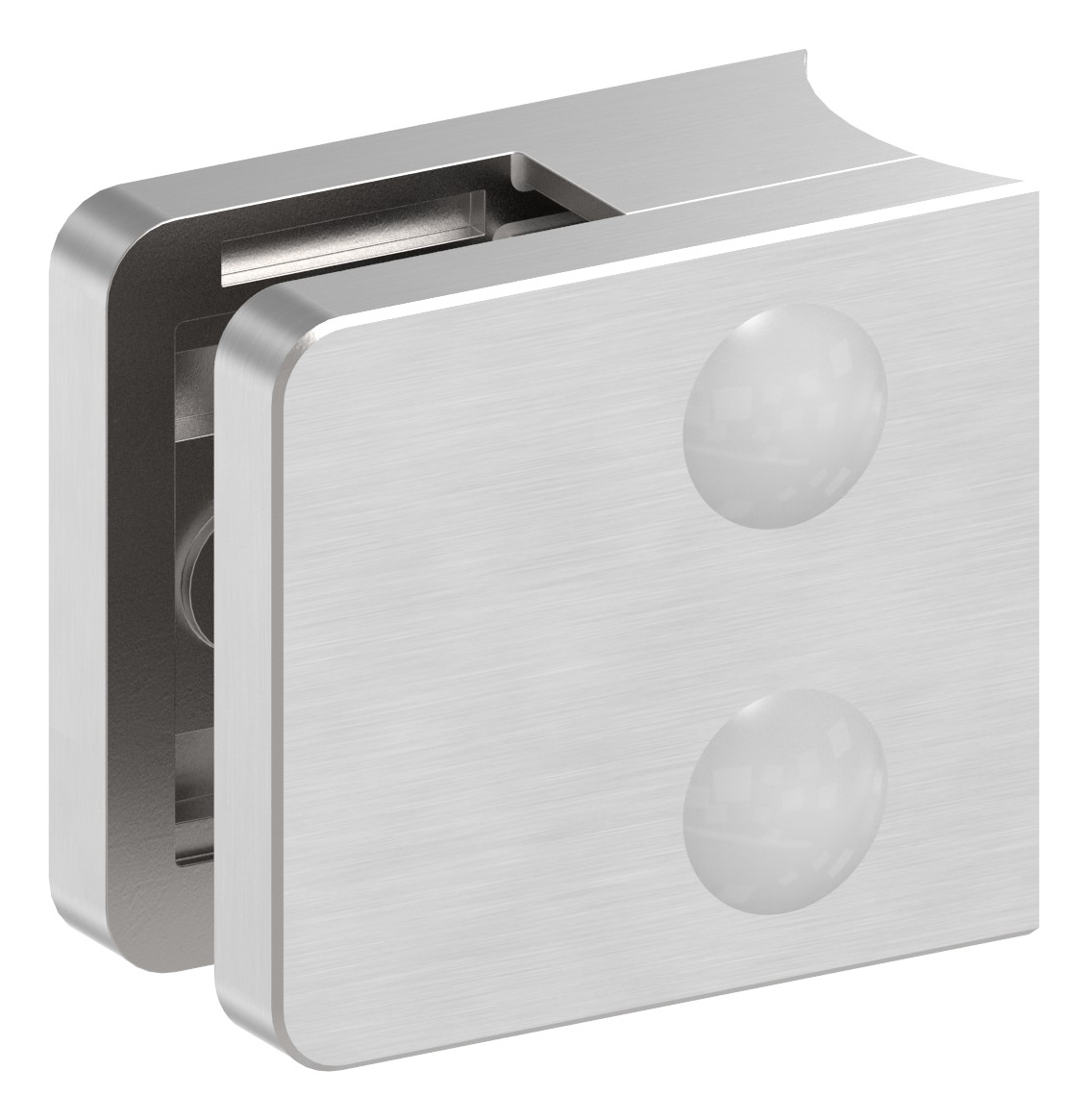 Glasklemme Mod. 31, Anschluss: 42,4mm, V4A Glasklemme Mod. 31, Anschluss: 42,4mm, V4A