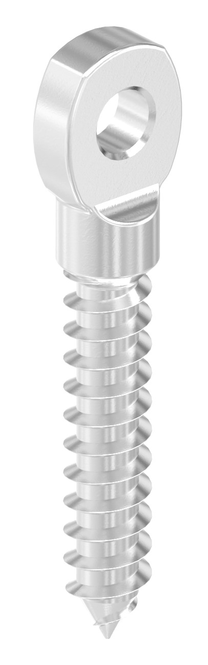 Augenschraube, mit Holzgewinde 8mm, V4A