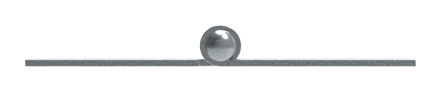 Scharnier 20x50mm mit festem Zapfen