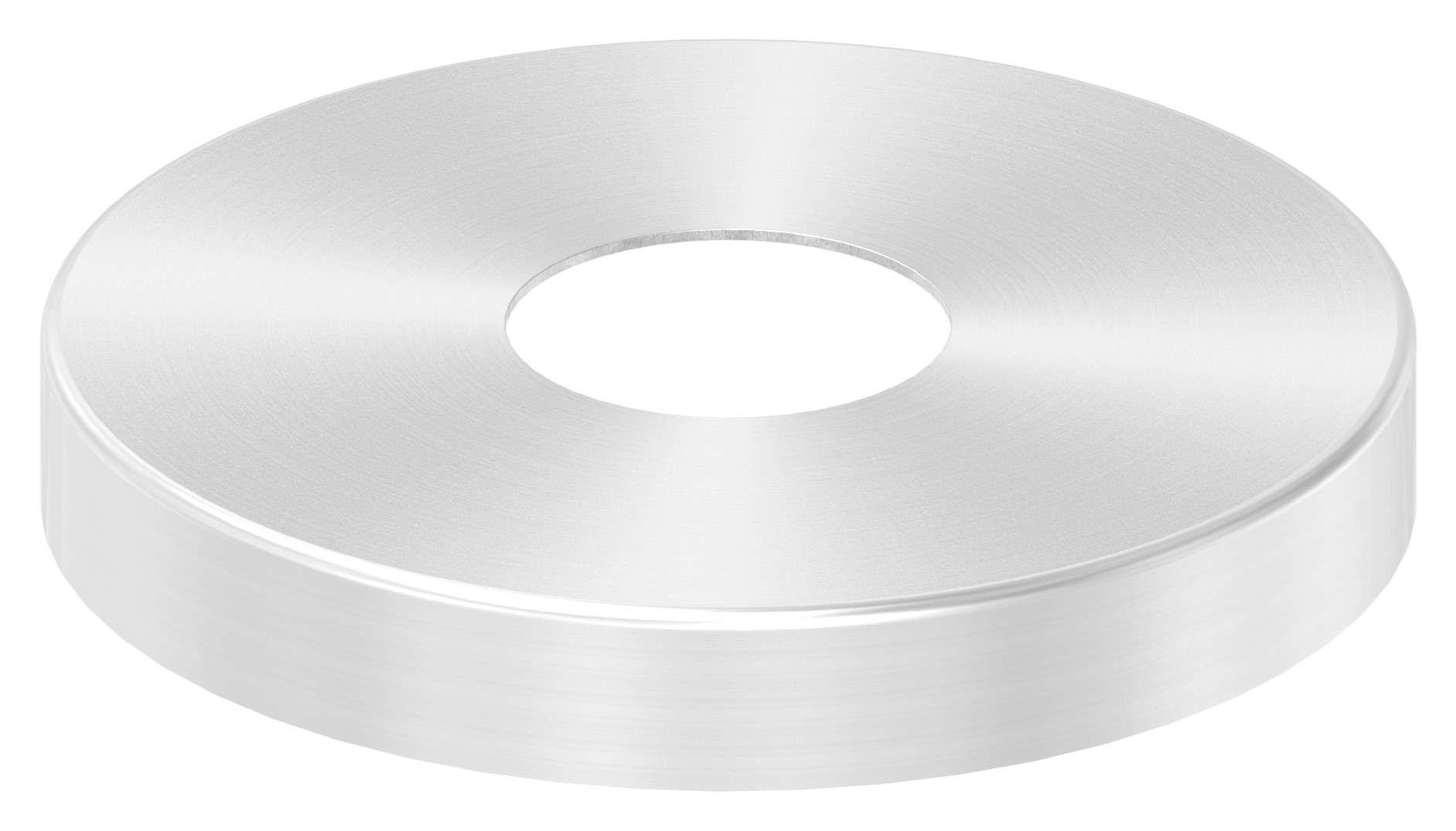Abdeckrosette, 105x15mm, Bohrung 34mm, V2A