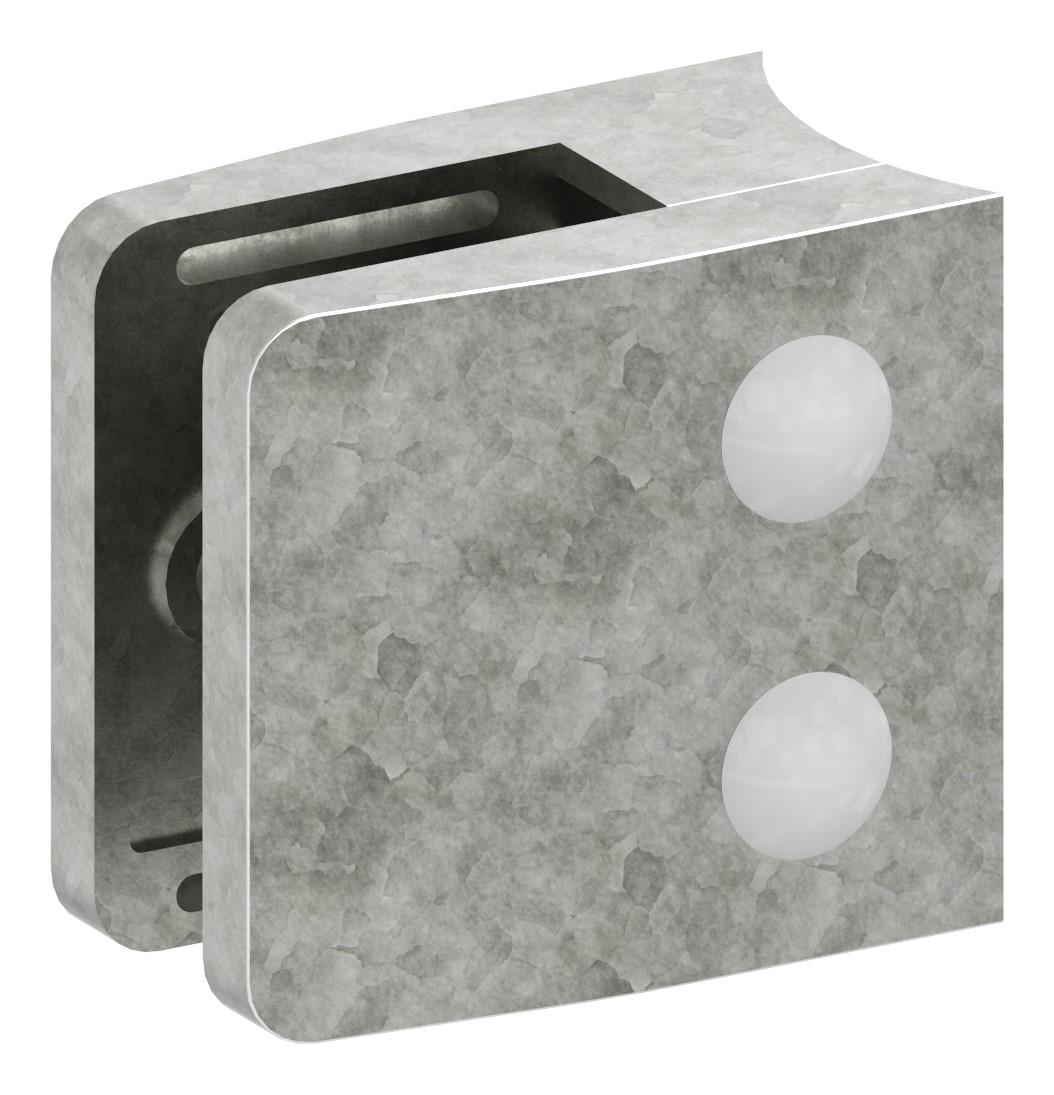 Glasklemme Mod. 34, Anschluss: 60,3mm, Zink roh Glasklemme Mod. 34, Anschluss: 60,3mm, Zink roh