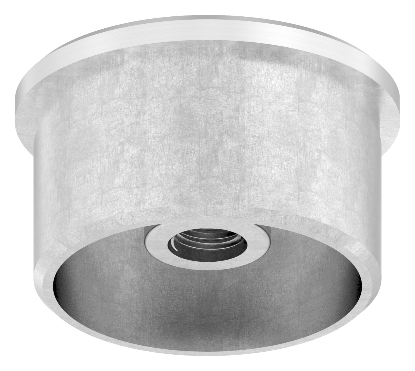 Rohrabschlussstopfen zum Kleben mit M8 für 42,4x2,0mm, V2A