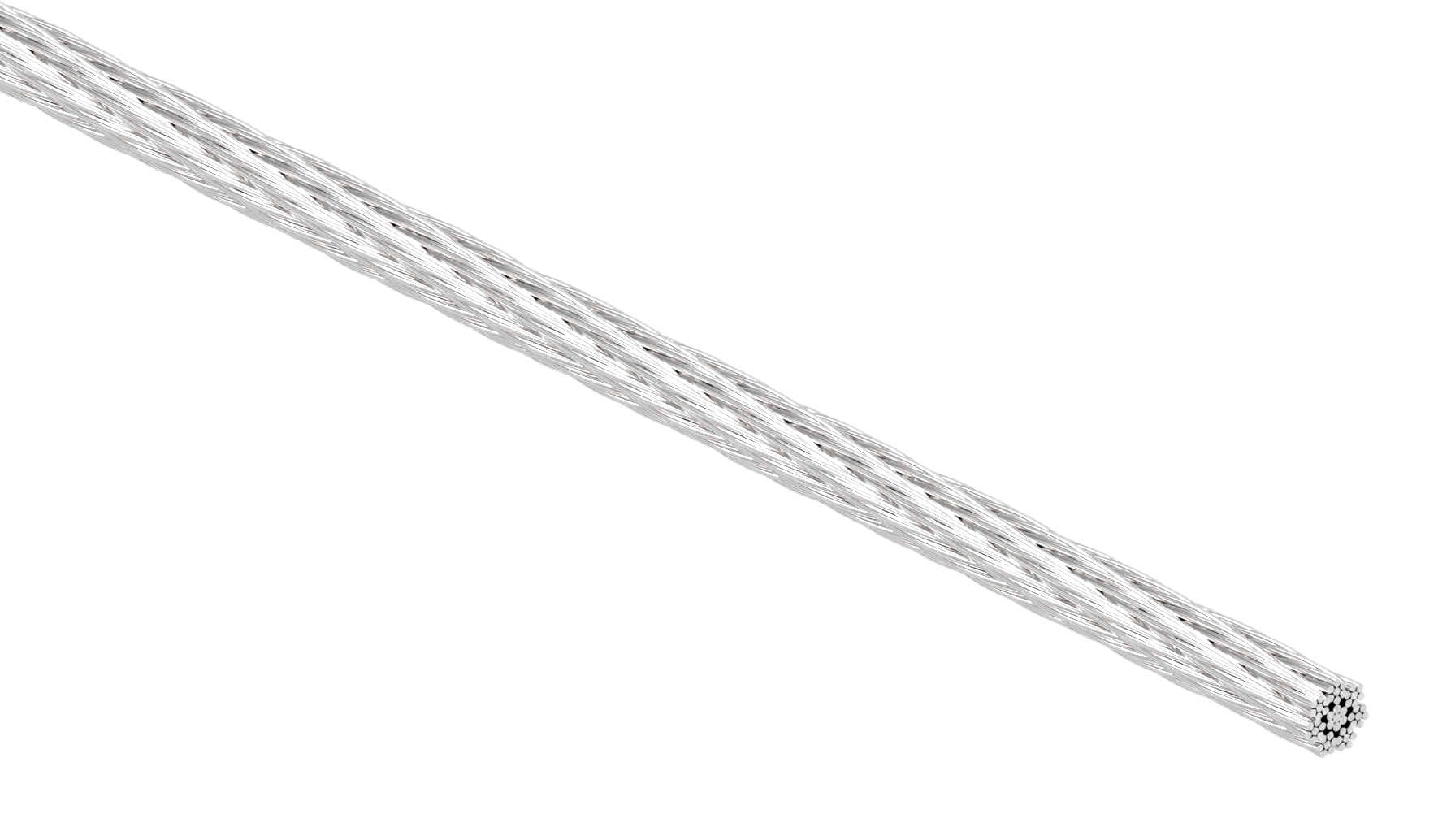 Edelstahlseil 7x7, Ø 2mm, V4A