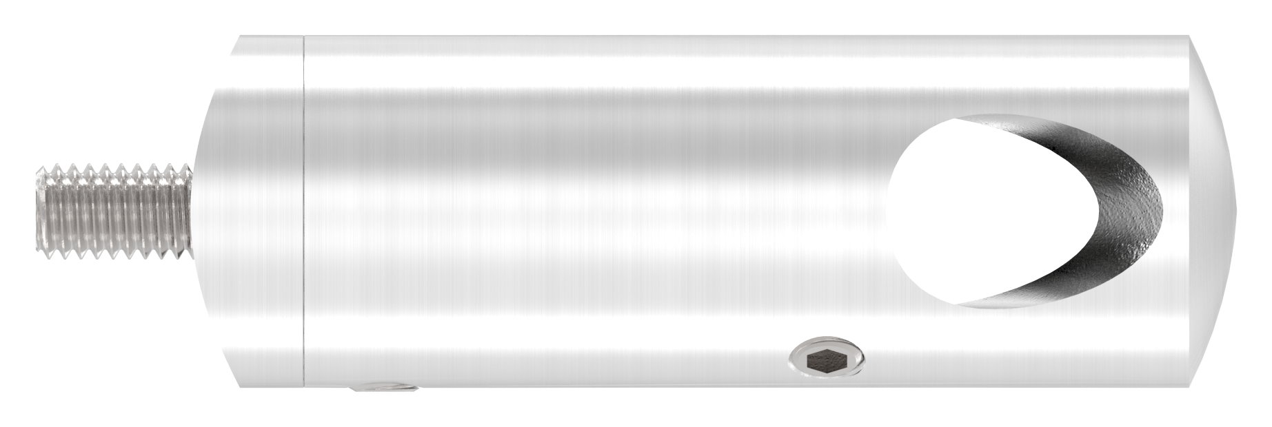 Querstabhalter für 42,4mm Rohr, 12,2mm Bohrung, Innenecke, V2A