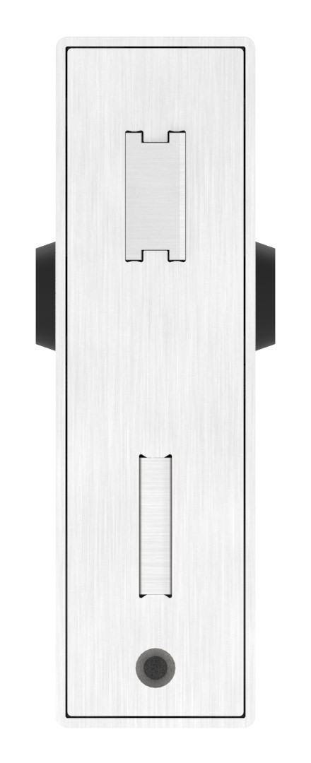 Edelstahlschlosskasten mit verzinktem Schloss, Abmessung: 50x94,5x173mm
