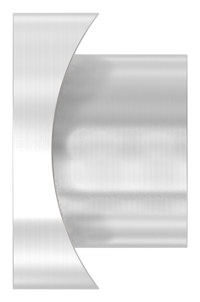 Gewindehülse, passend zu Torband 120-M16-VA, für Rohr 48,3mm, V2A