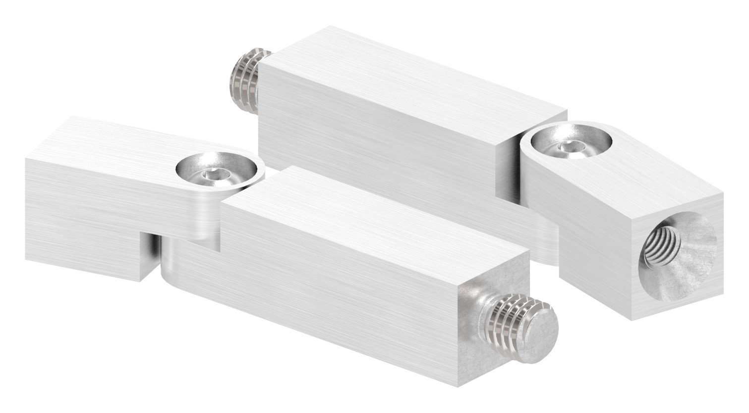 Gelenkstift aus 14x14mm, L: 68mm, V2A