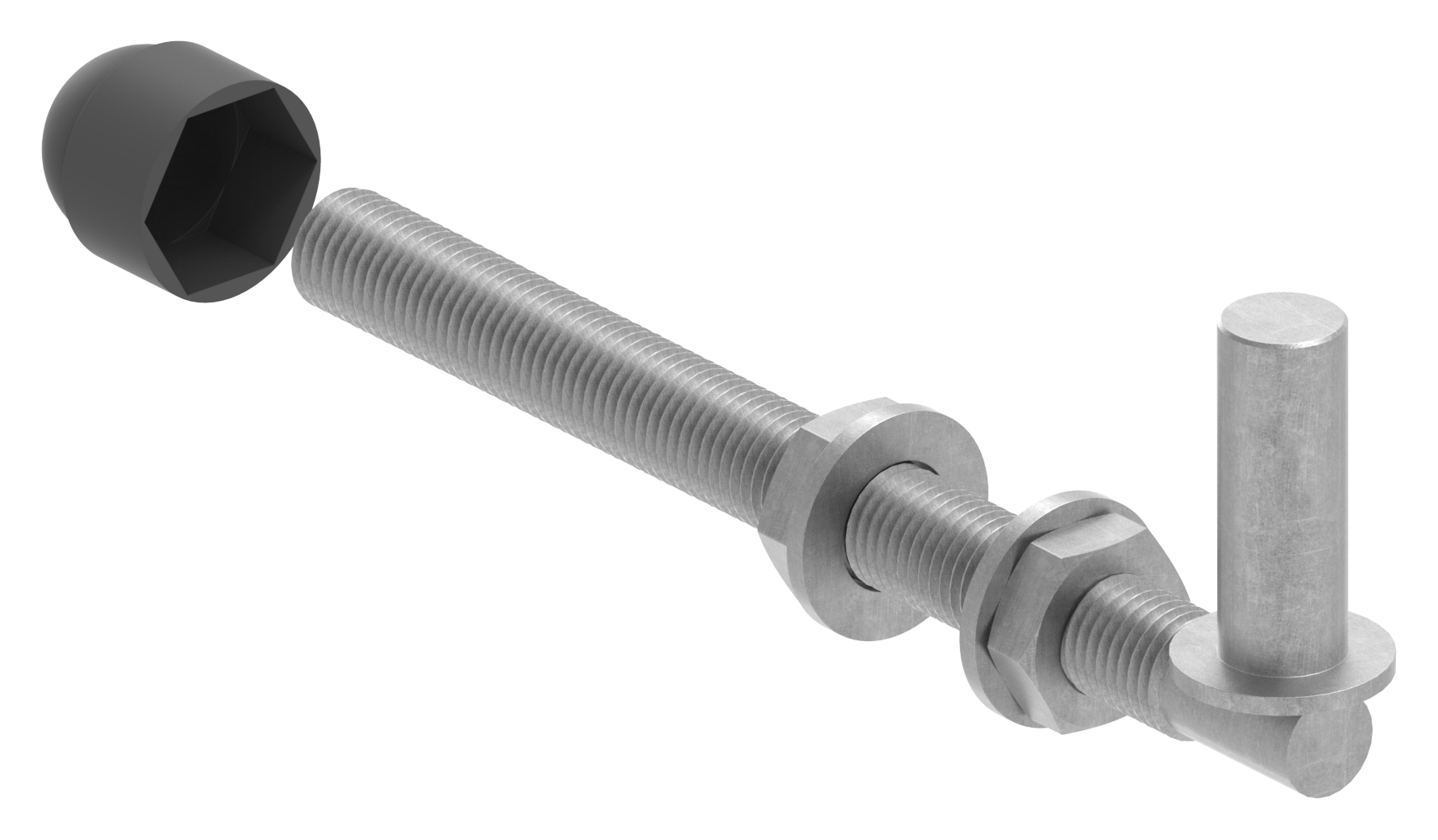Kloben zum Durchschrauben für Ø 16mm, L: 190mm