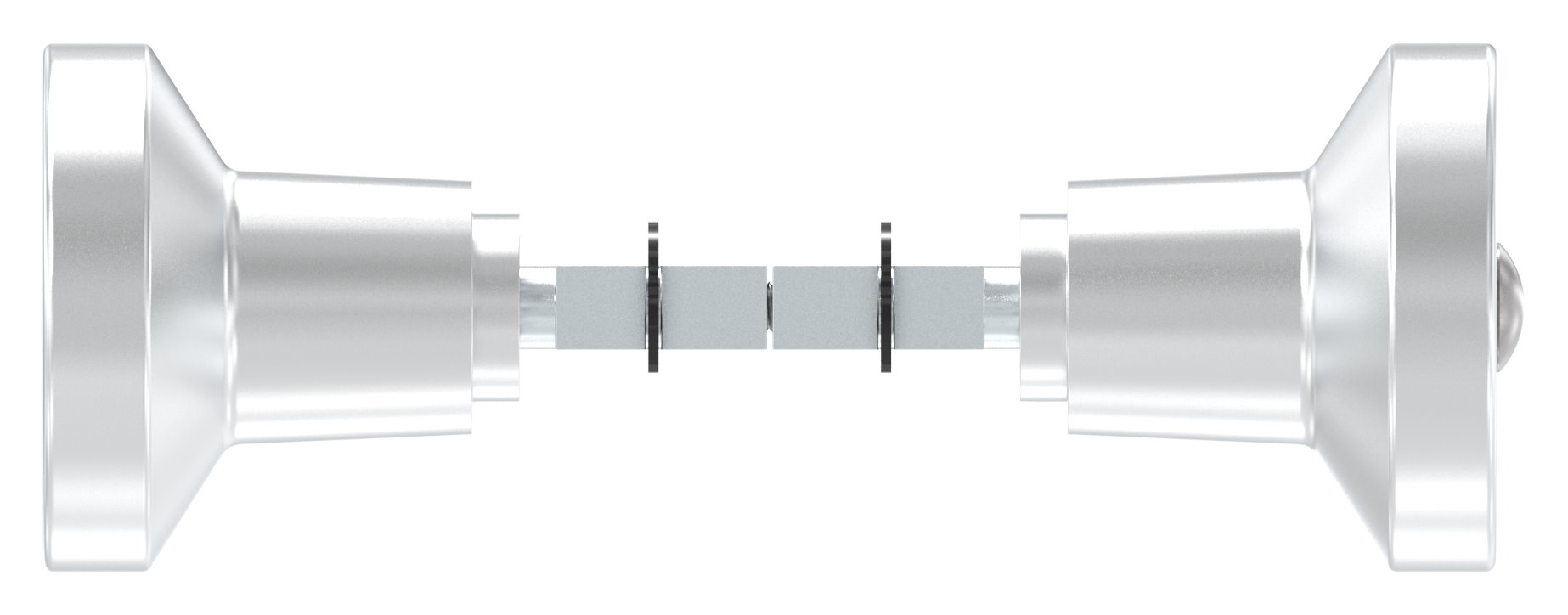 Kindersicherungsknopf als Paar, für GTS-Schlösser, ALU