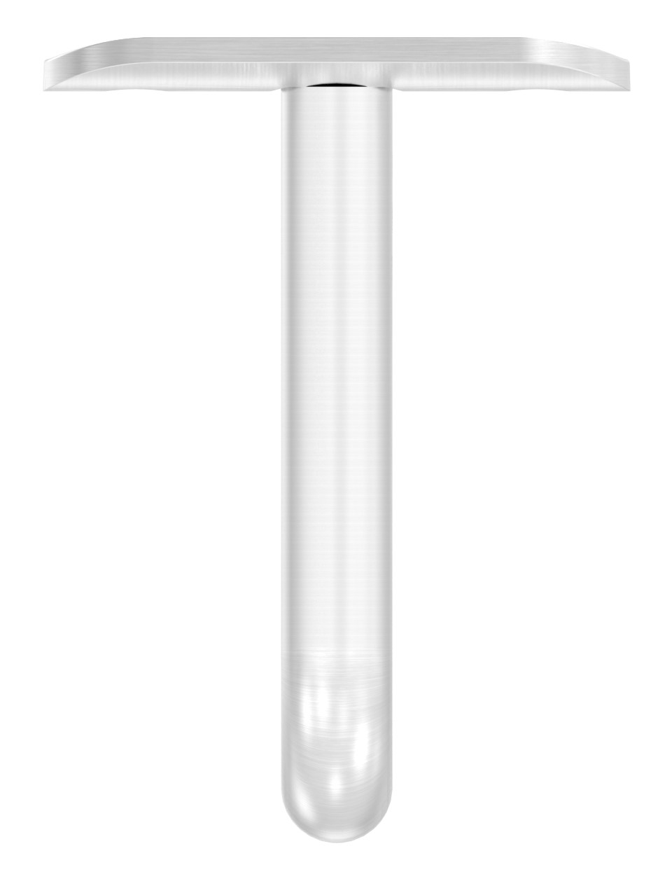 Bügel Ø 12mm mit Handlaufanschlussplatte 42,4mm, V4A Bügel Ø 12mm mit Handlaufanschlussplatte 42,4mm, V4A