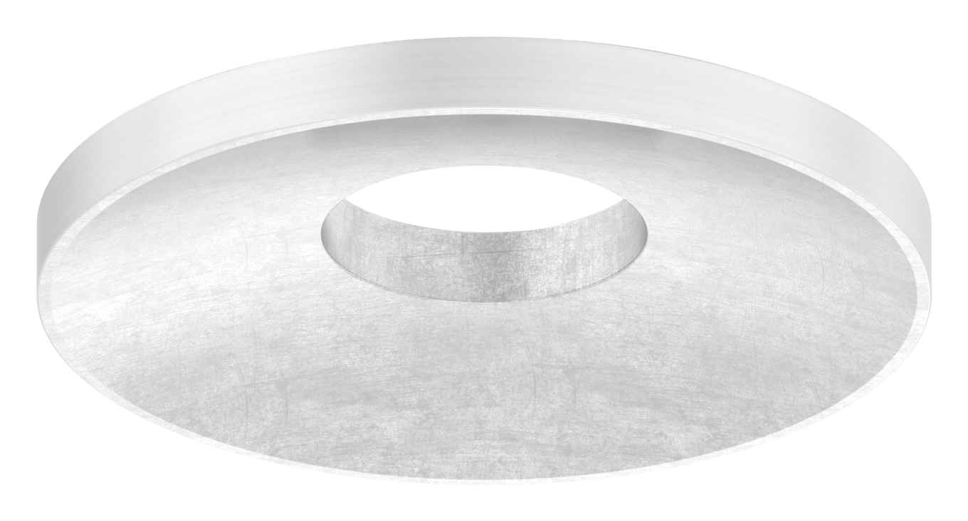 Gewölbte Schale, Ø 33,7mm, mit Bohrung 12,2mm, V2A