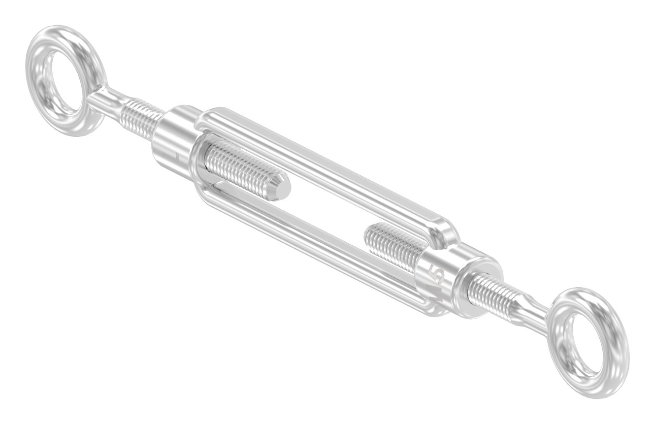 Spannschloss Öse / Öse mit Gewinde M5, V4A