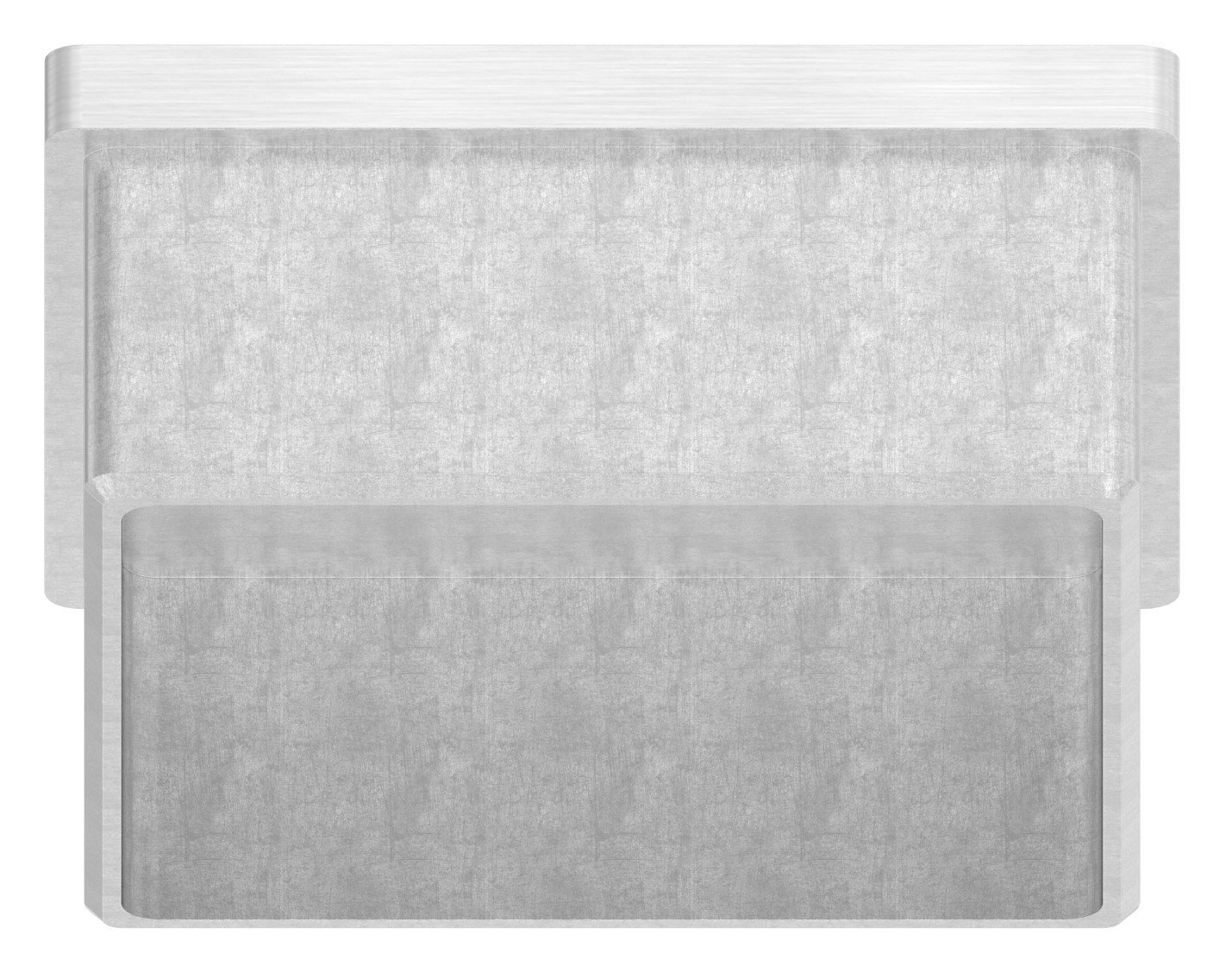 Einsteckkappe für Rohr 60x60x2,0mm, V2A