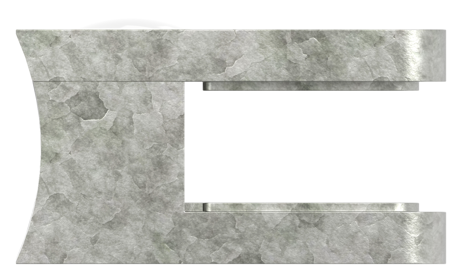 Glasklemme Mod. 11, Anschluss: 60,3mm, Zink roh Glasklemme Mod. 11, Anschluss: 60,3mm, Zink roh