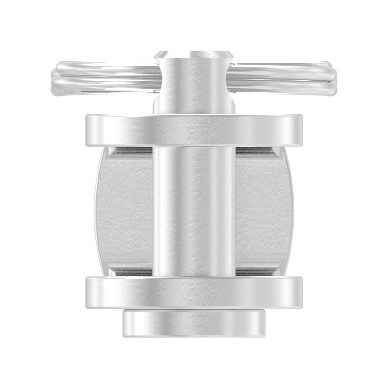 Wantenspanner Gabel/Gabel mit Gewinde M6, V4A