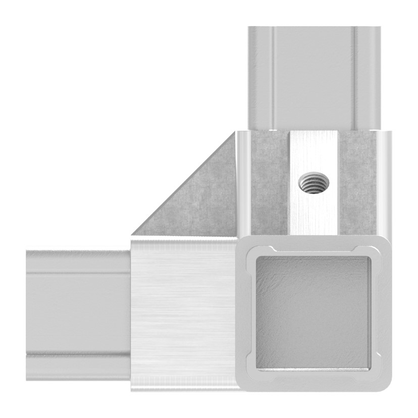 CORNECT® Ecke 90° mit Abgang, V2A CORNECT® Ecke 90° mit Abgang, V2A