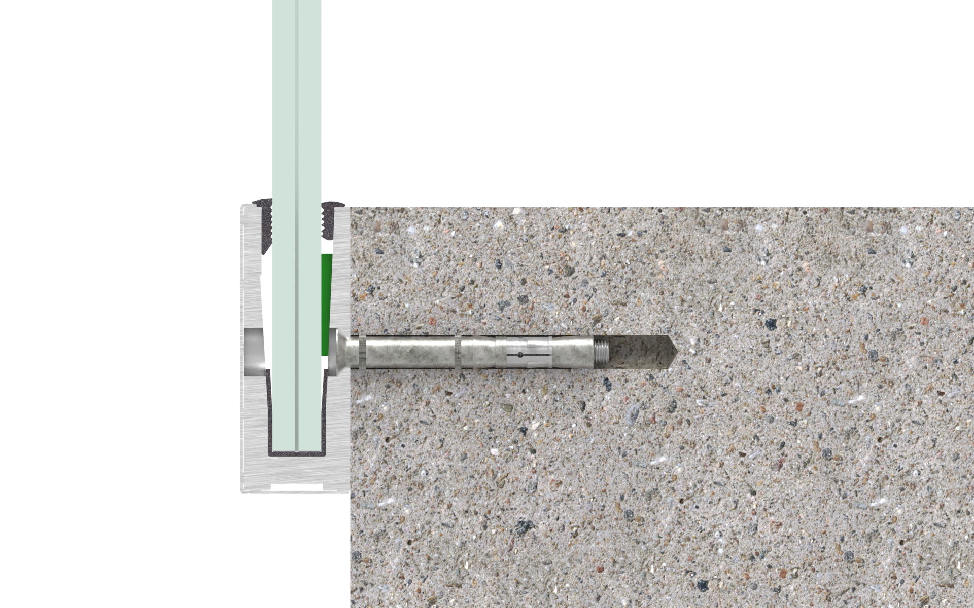 Alu-Profil ELEGANZA STRONG, seitliche Montage, L: 6000mm Alu-Profil ELEGANZA STRONG, seitliche Montage, L: 6000mm