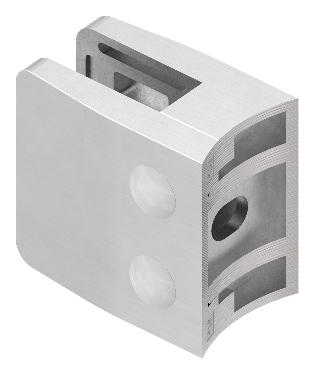 Glasklemme Mod. 34, Anschluss: 76,1mm, V4A Glasklemme Mod. 34, Anschluss: 76,1mm, V4A