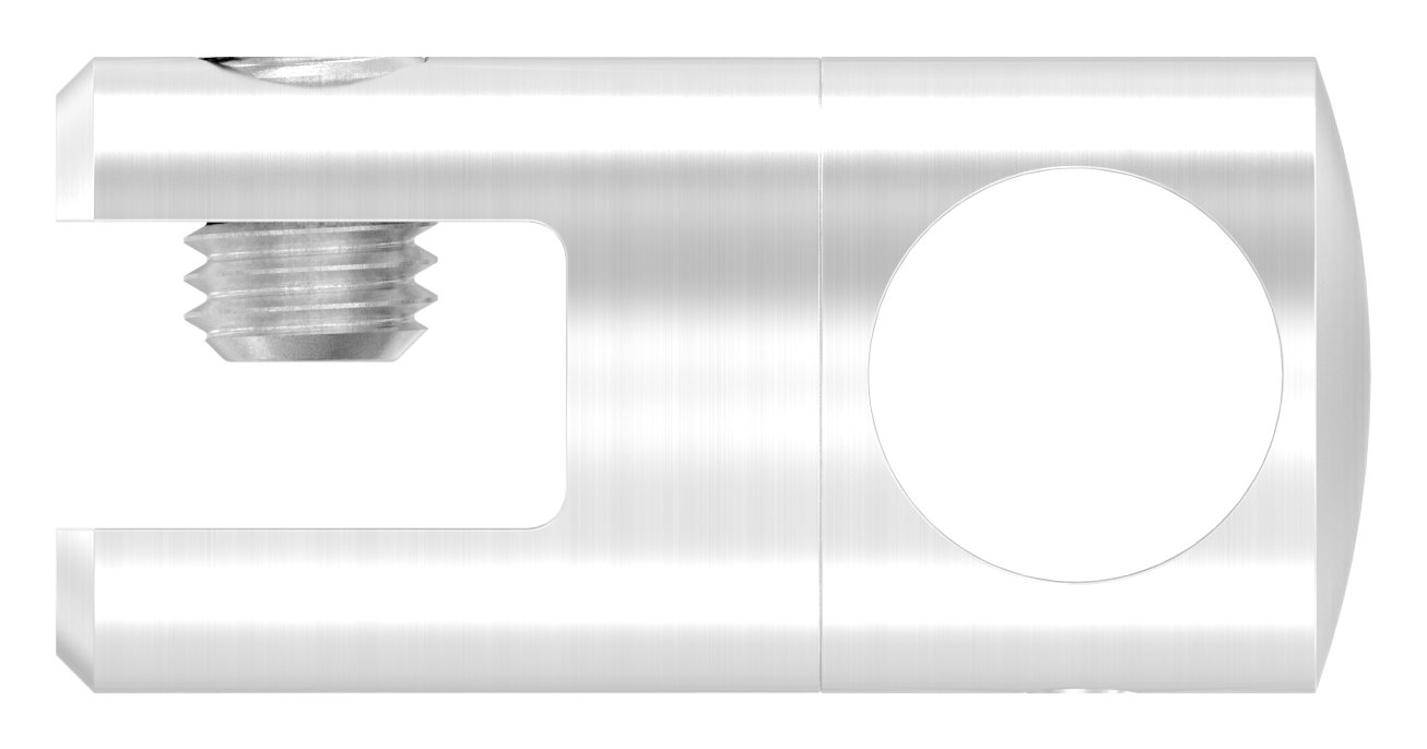 Plattenhalter mit Bohrung 16,2mm, V2A