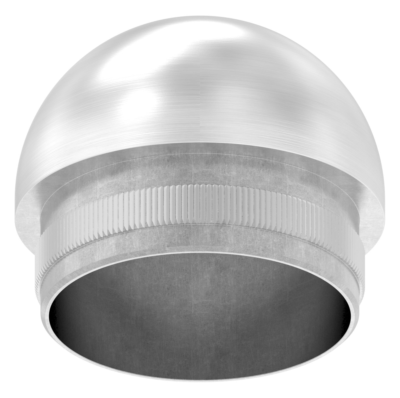 Rohrabschlussstopfen mit M8, für Rohr 42,4x2,5mm, V2A