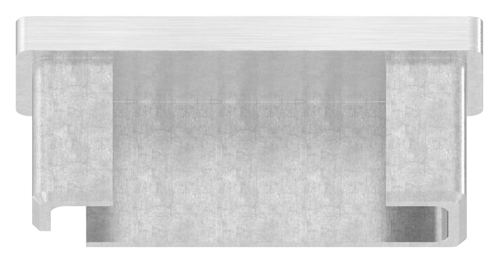 Einsteckkappe, für Rohr 60x20x2,0mm, V4A