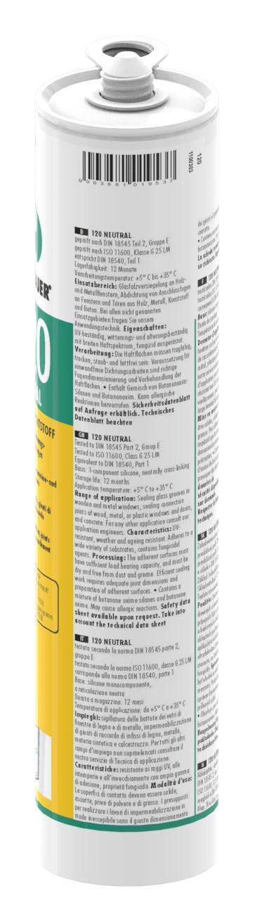 Neutraler Silikondichtstoff schwarz, 310ml Kartusche Neutraler Silikondichtstoff schwarz, 310ml Kartusche