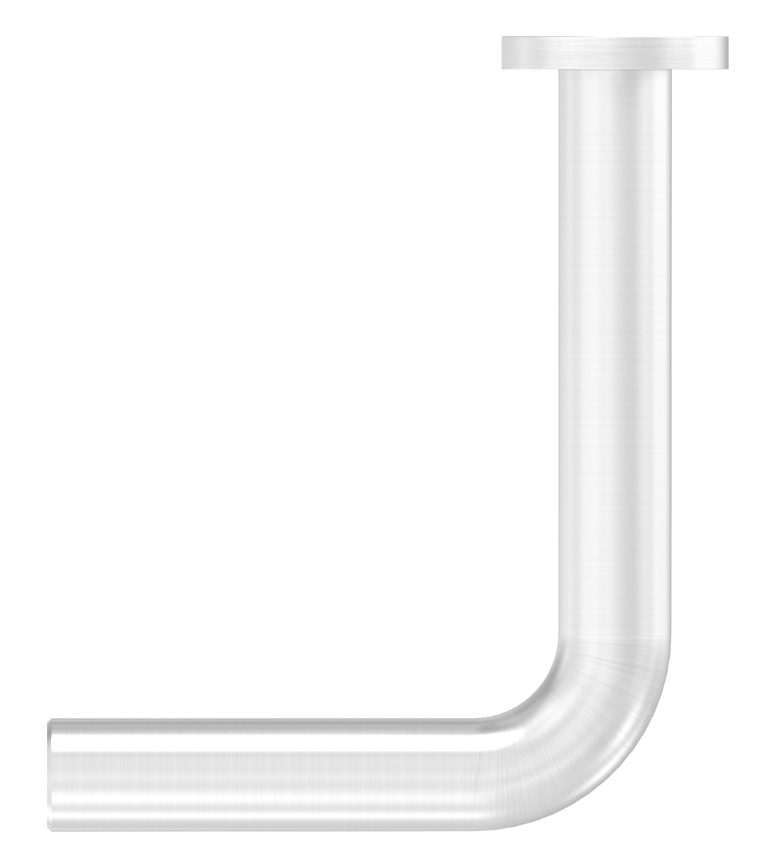 Bügel Ø 12mm mit gerader Handlaufanschlussplatte, V2A