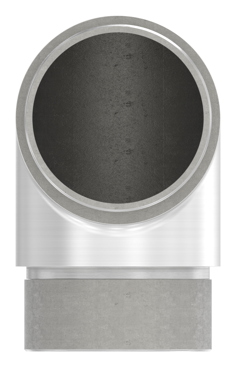 Eckstück 90° kurz, für Rohr 48,3 x 2,0mm, V2A