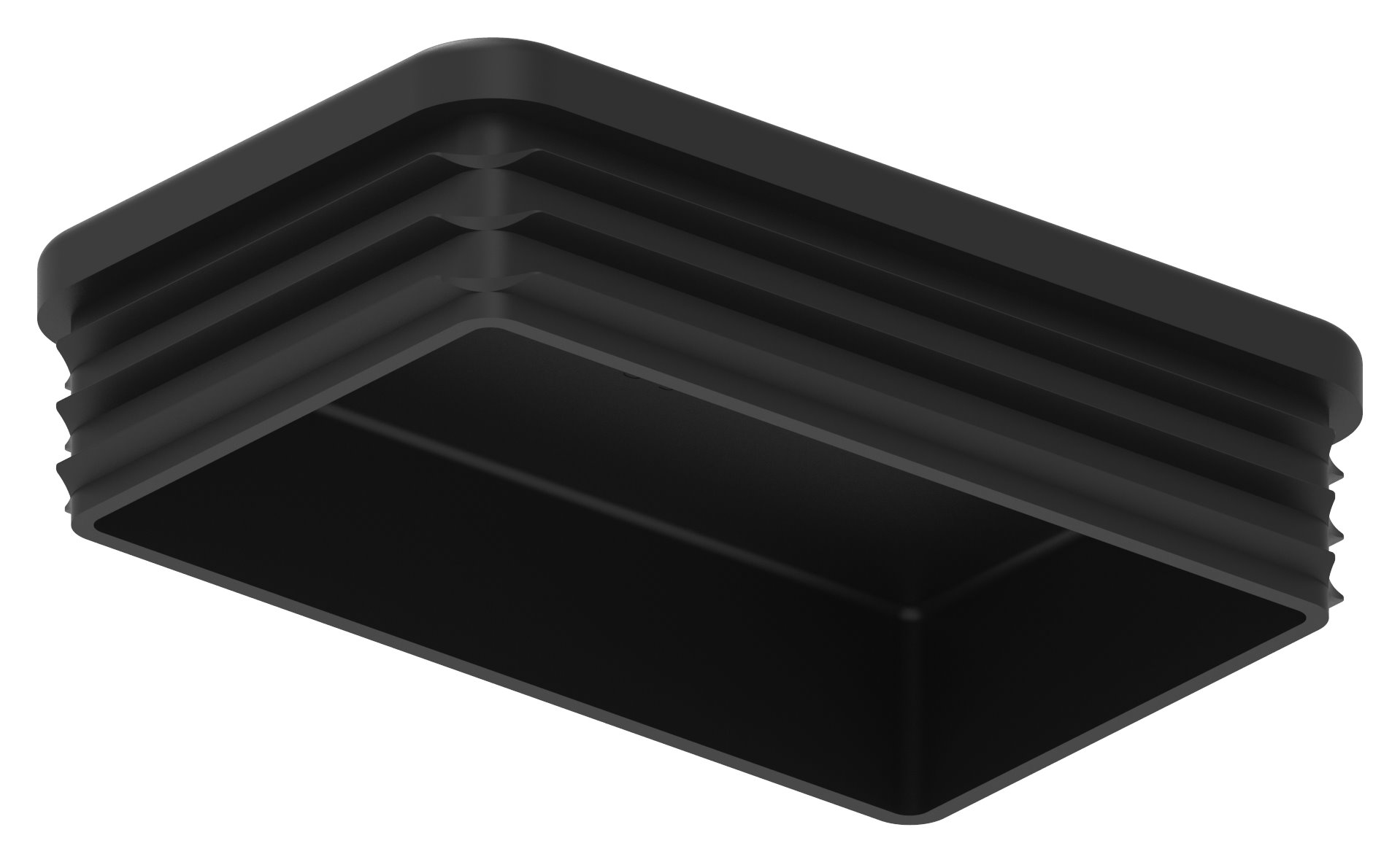 Kunststoffkappe für Rechteckrohr 80x50mm