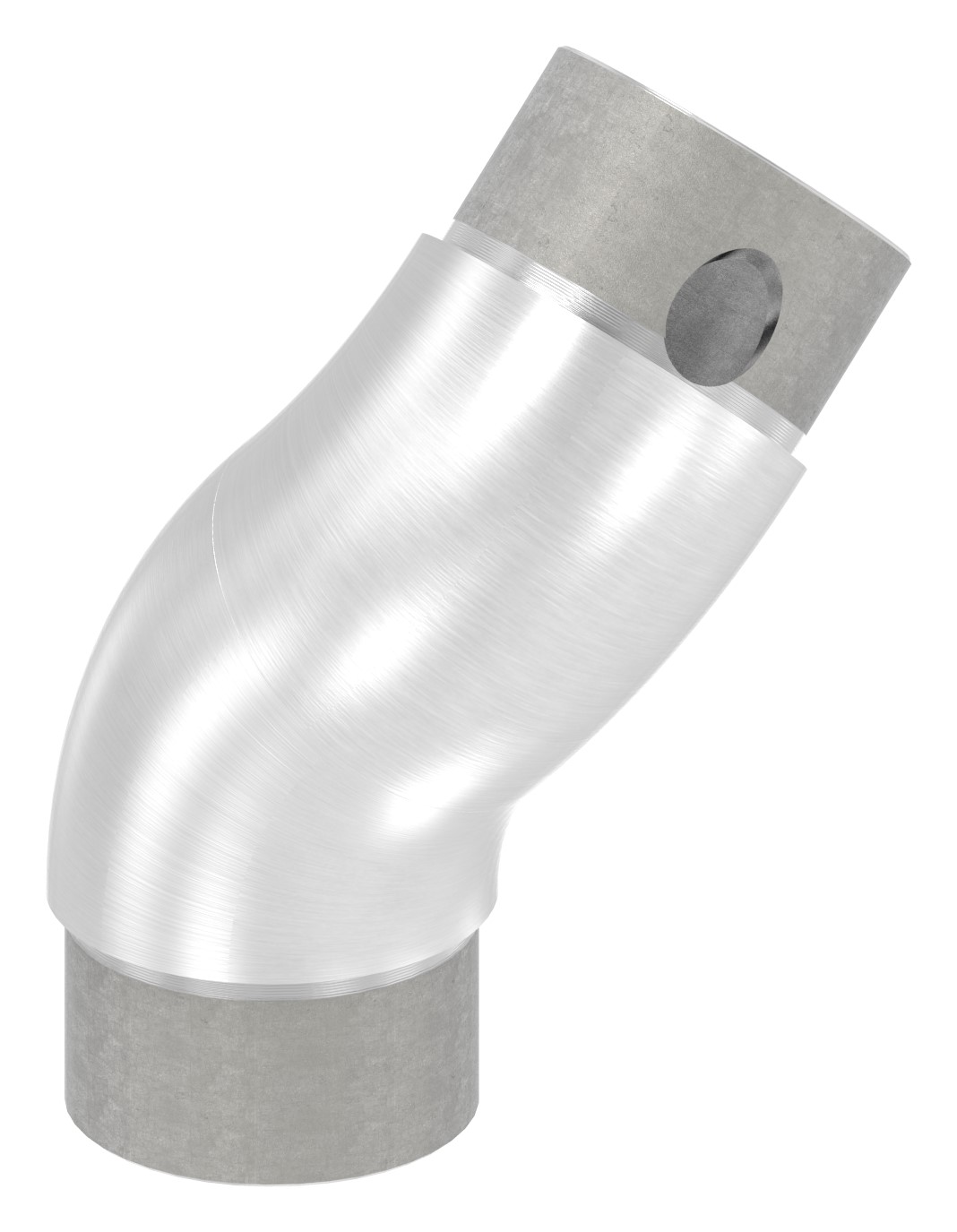 Rohrbogen 90°, verstellbar, für Rohr 48,3x2,0mm, V2A