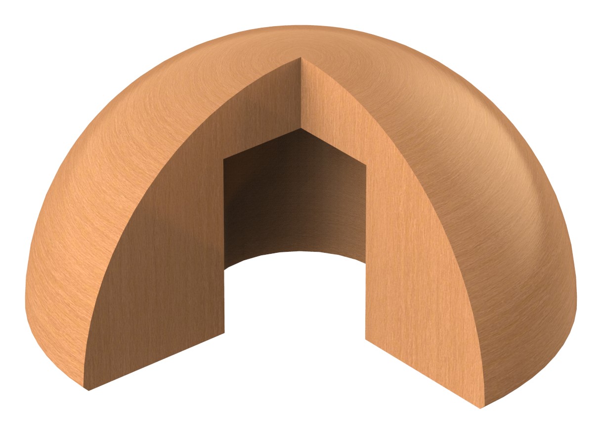 Endstück für Holzhandlauf Endstück für Holzhandlauf